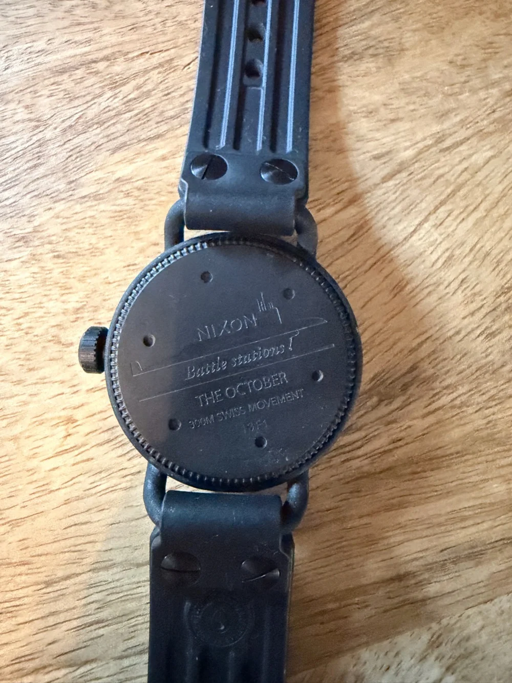 Nixon The October Black Watch with Gold Accents